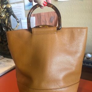 7 For All Mankind Ring Tote w/ Genuine Leather